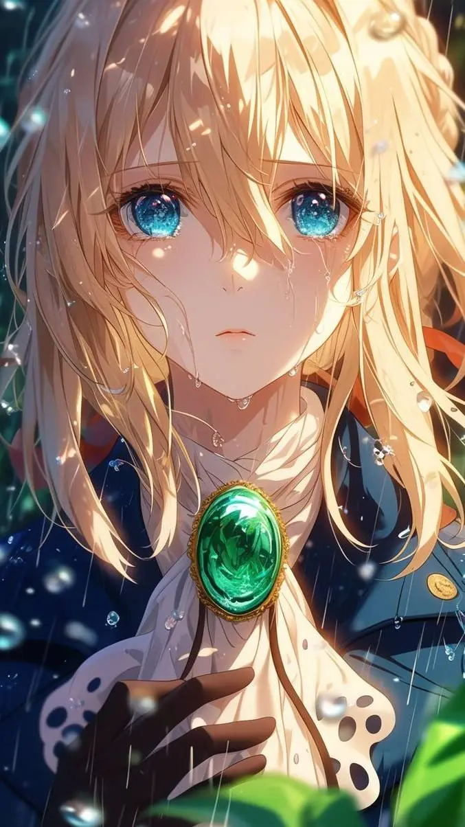 ai character: Violet evergarden  background