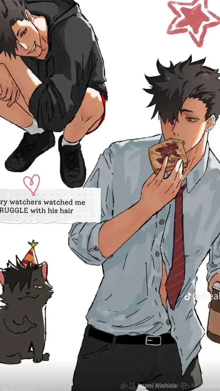 ai character: Kuroo Testuro background