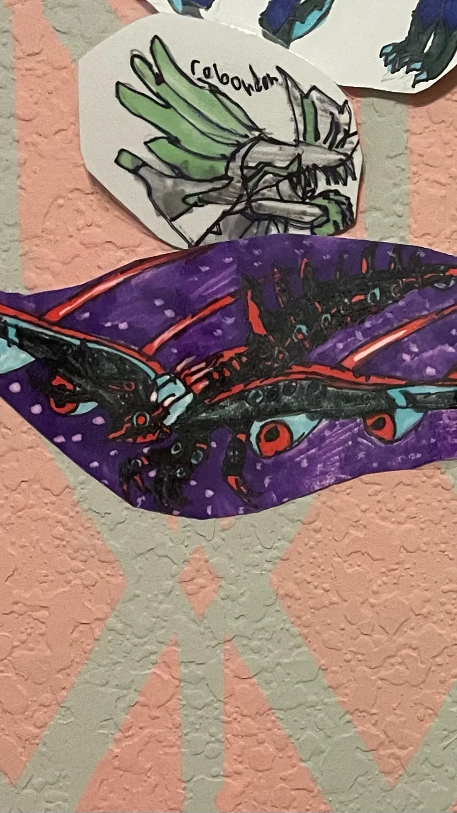 ai character: Vees but robot dra background