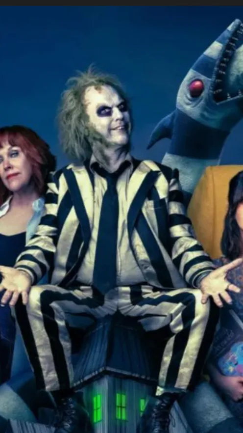 ai character: Beetle juice  background