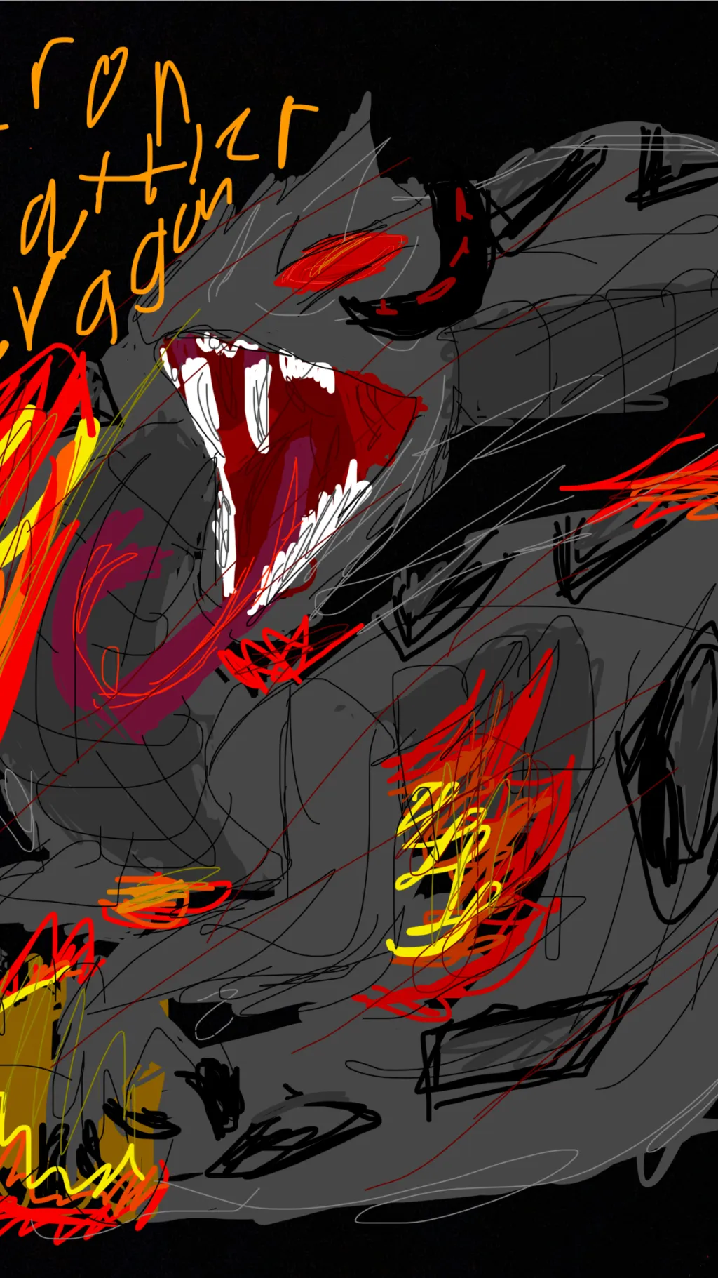 ai character: Iron rattler drago background