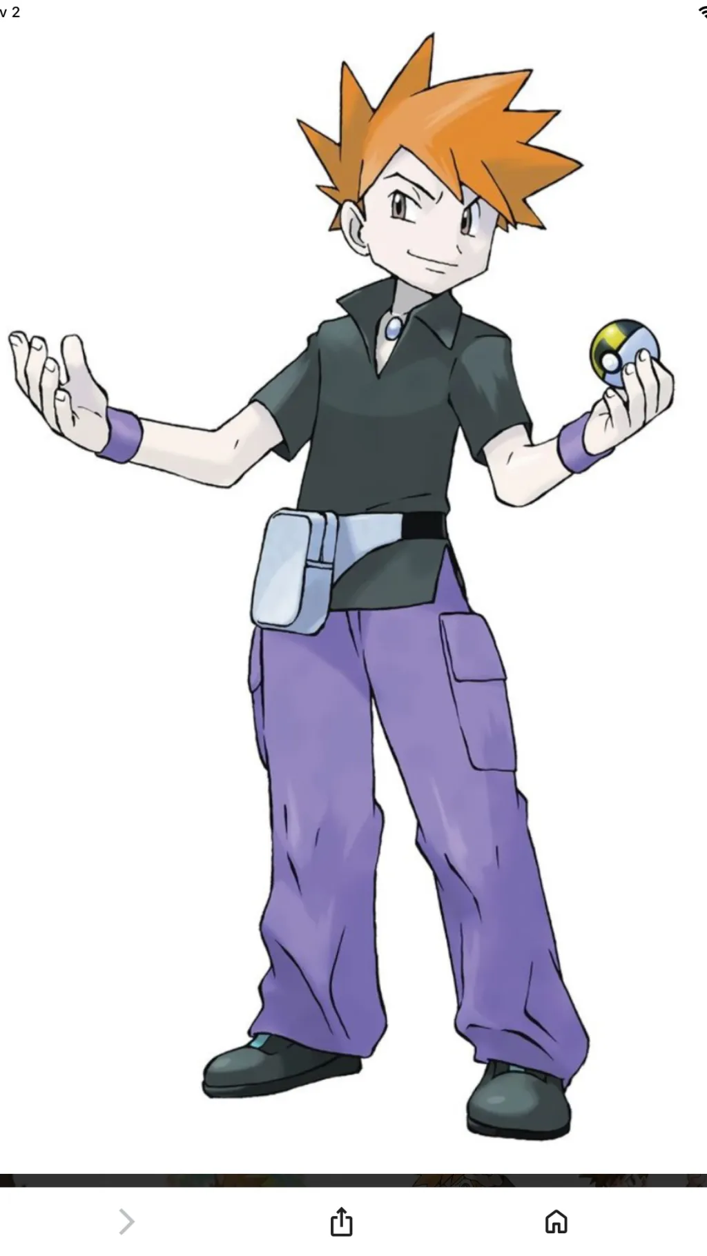 ai character: Blue background