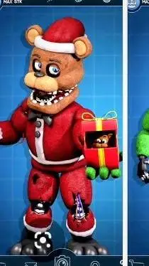 ai character: Christmas Freddy 🎄 background