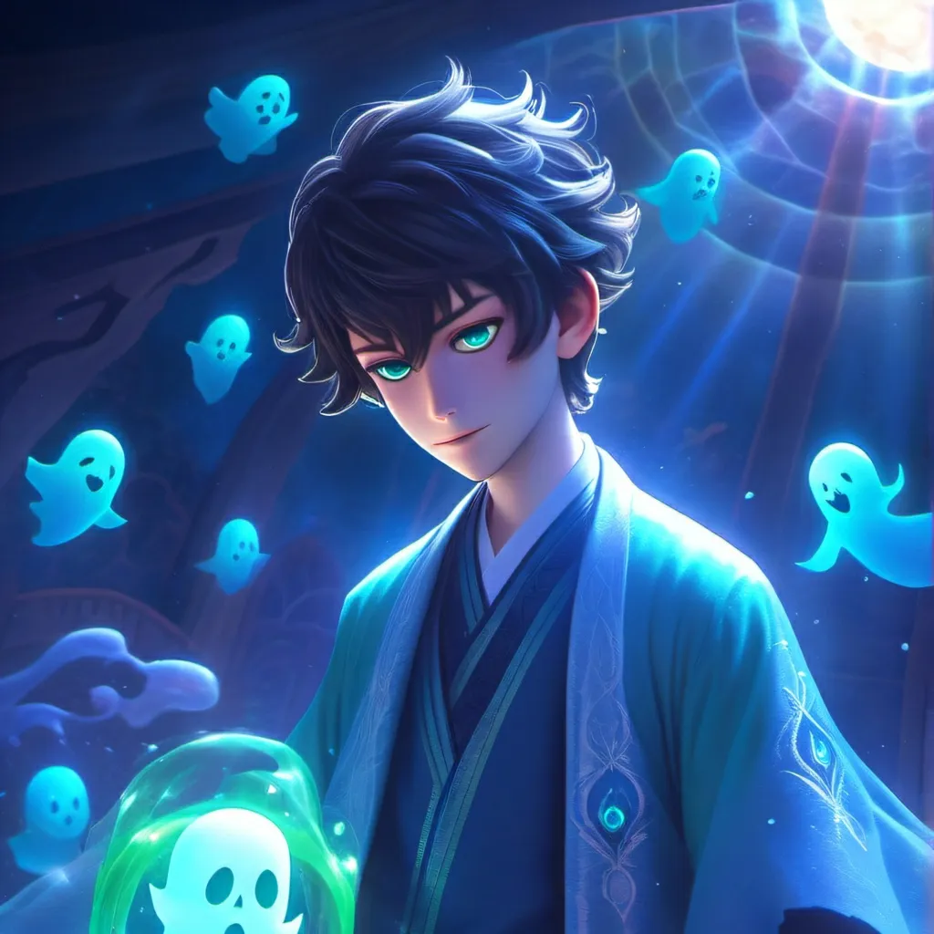chat with ai character: ghost mha 