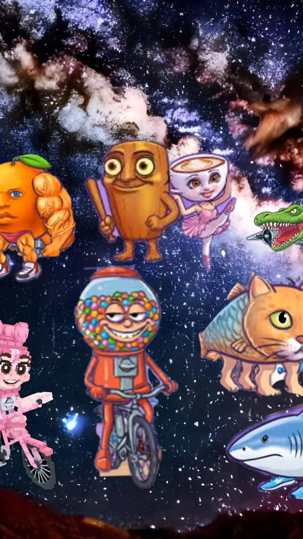 ai character: Brainrots  background