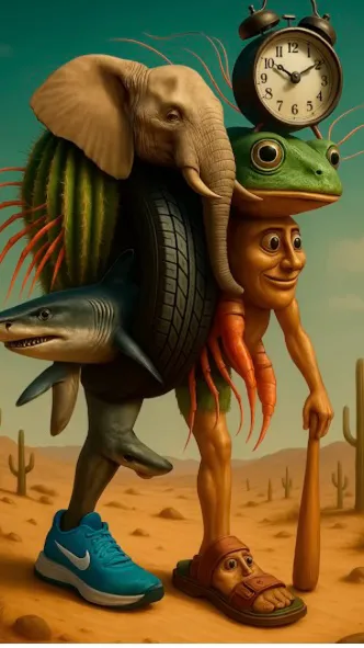 ai character: Brainrot!😁￼ background