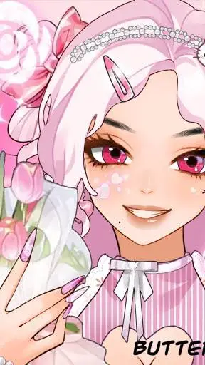 ai character: flowers for Fanny background