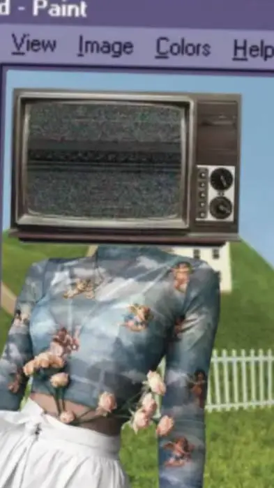 ai character: Dreamcore background