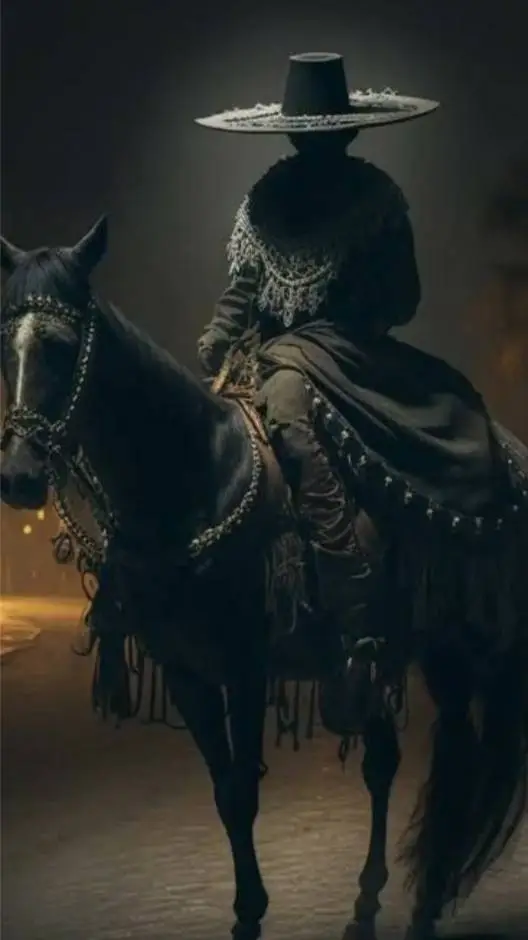 ai character: el charro negro background