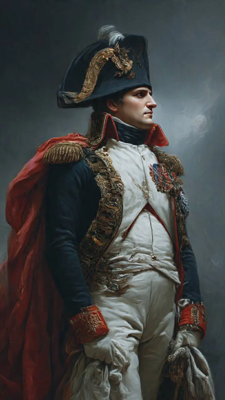 ai character: Napoleón  background