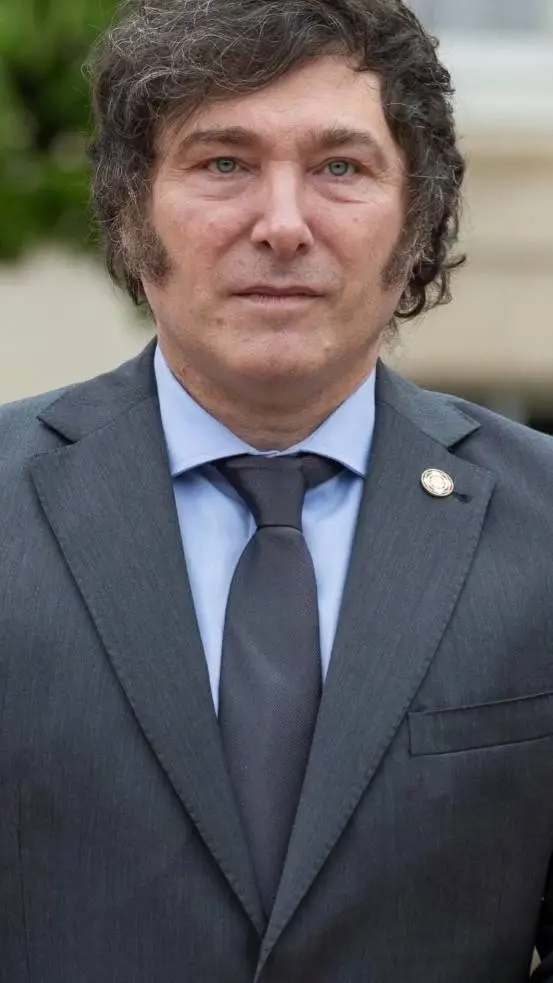 ai character: Javier Milei background