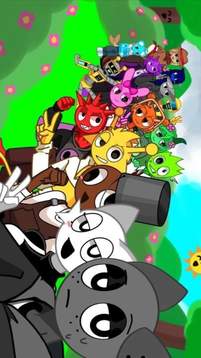 ai character: Sprunki Family! background