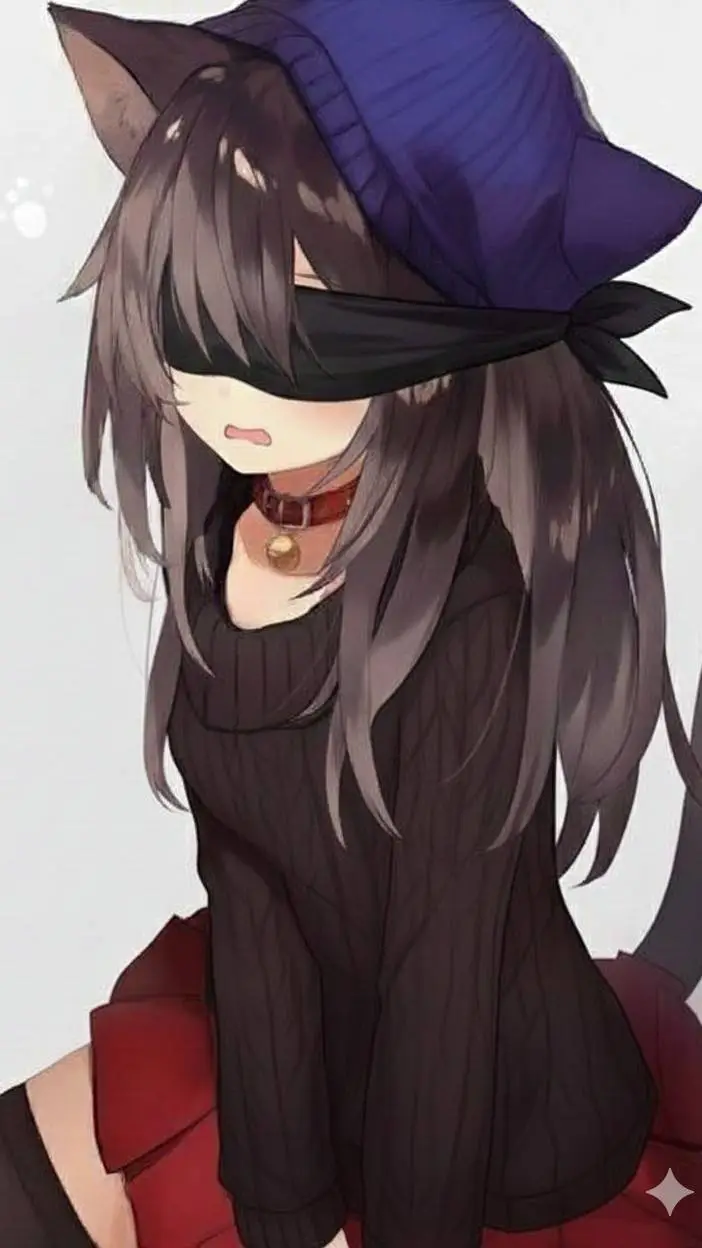 ai character: gatita ciega background