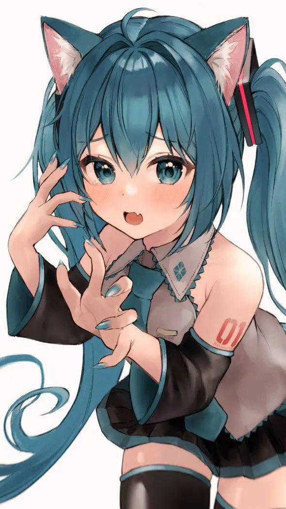 ai character: miku tu mascota XD background