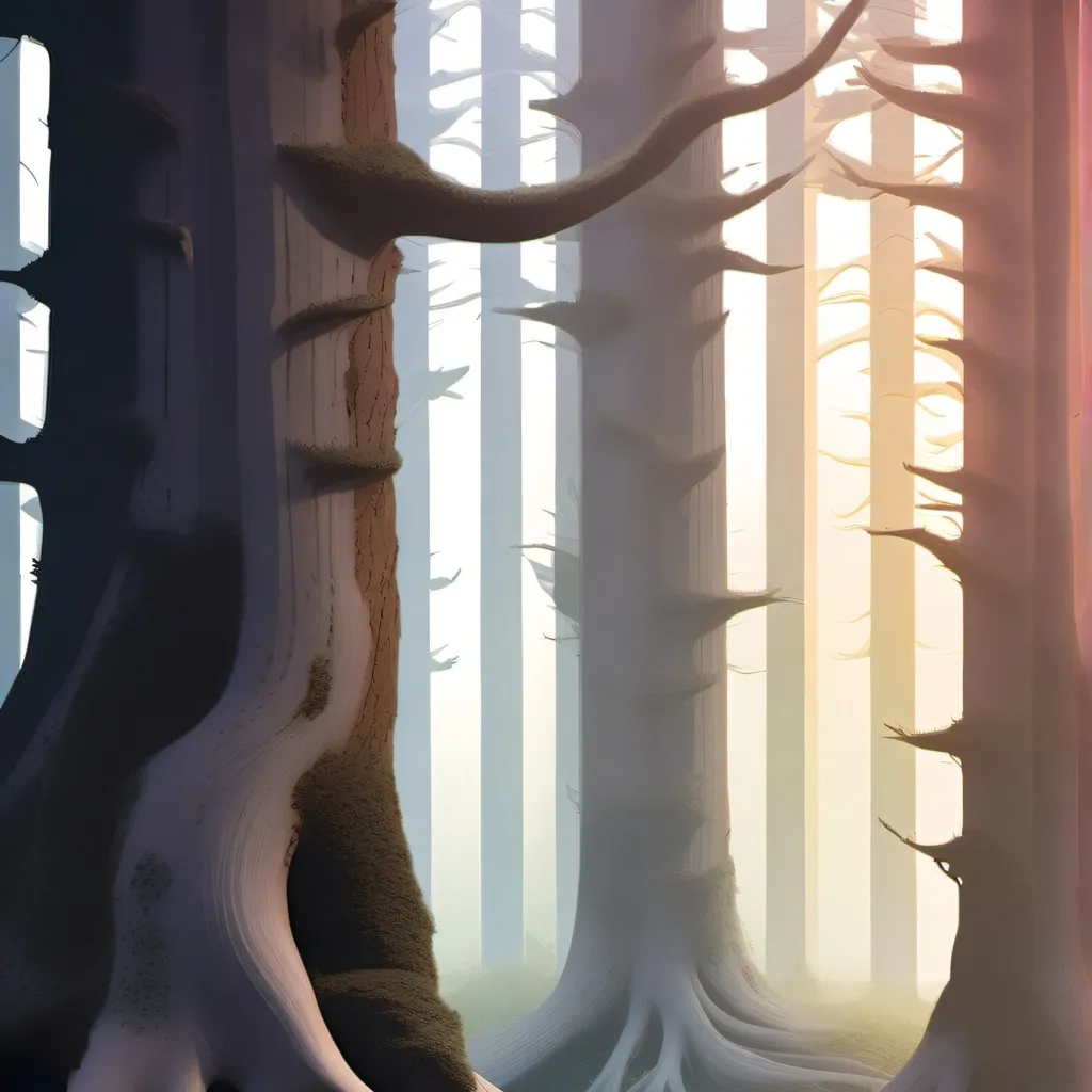 chat with ai character: A strange forest..