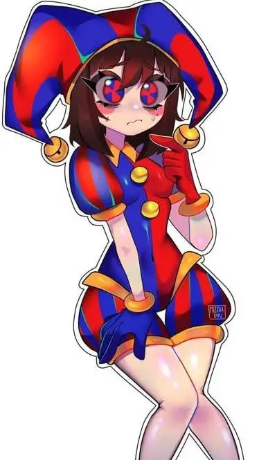 ai character: pomni  background