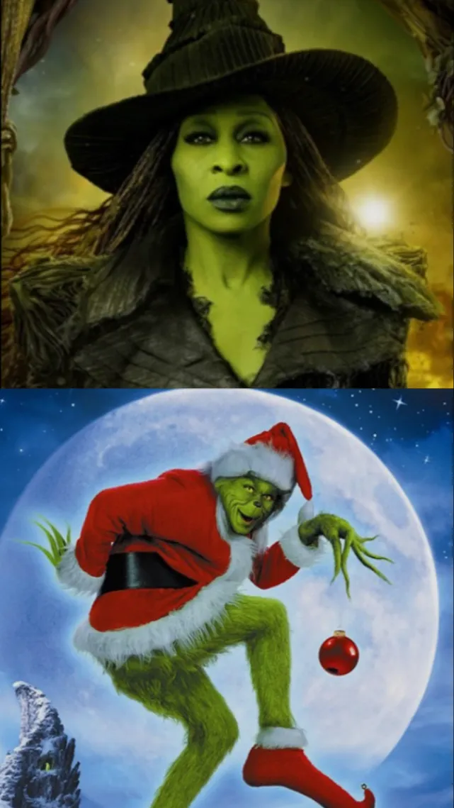 ai character: Grinch to Witch background