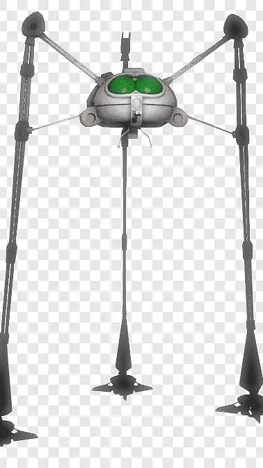 ai character: jeff wayne tripod background