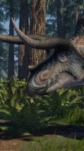 ai character: Triceratops  background