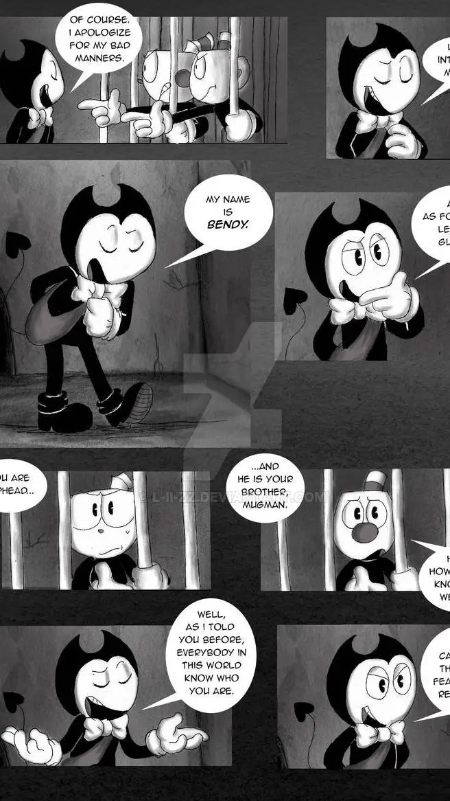 ai character: bendy the demon background