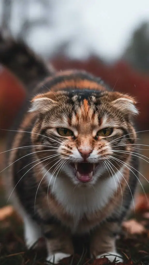 ai character: angry cat background