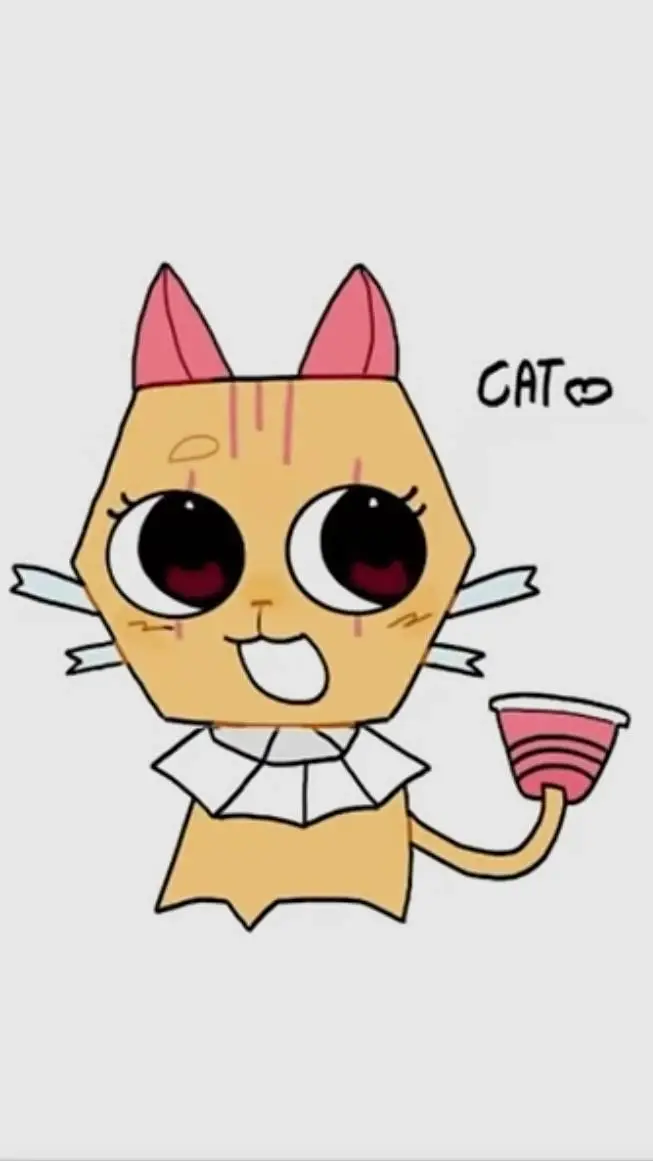ai character:  scraps cat background