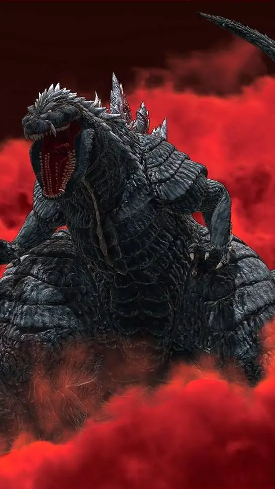 ai character: ultima Godzilla background