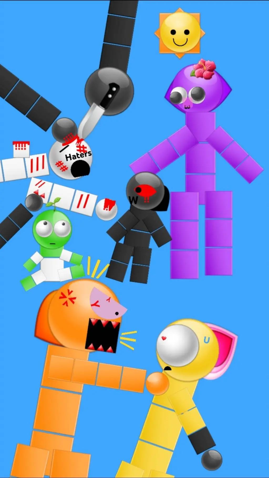 ai character: EMOJI CAT  background