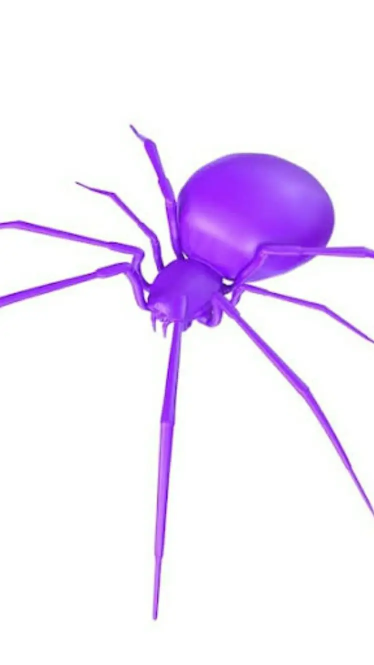 ai character: araña morada background