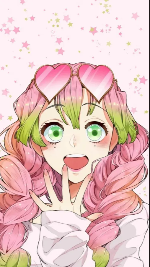 ai character: Mitsuri kanroji 2 background