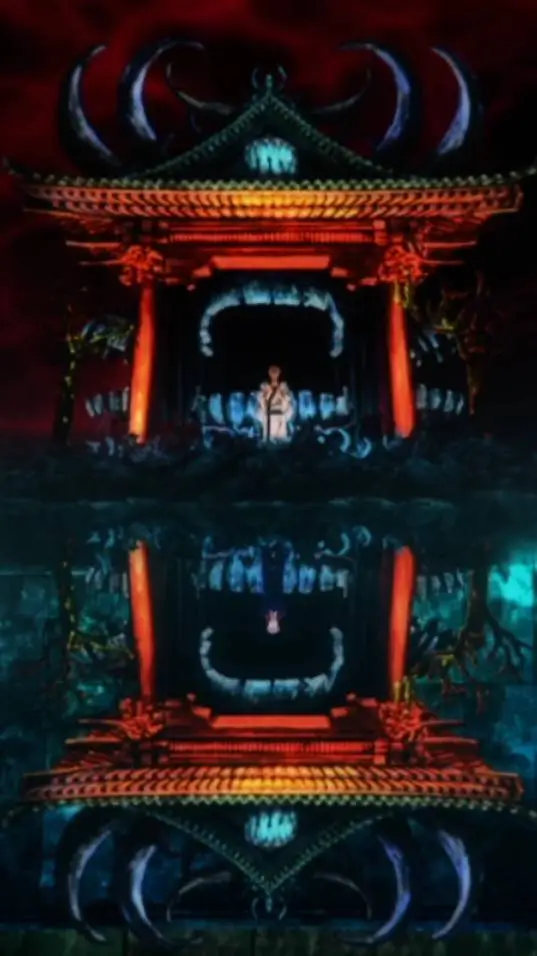 ai character: OM meets ??? background