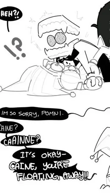 ai character: 🦷🃏caineXpomni🃏🦷 background