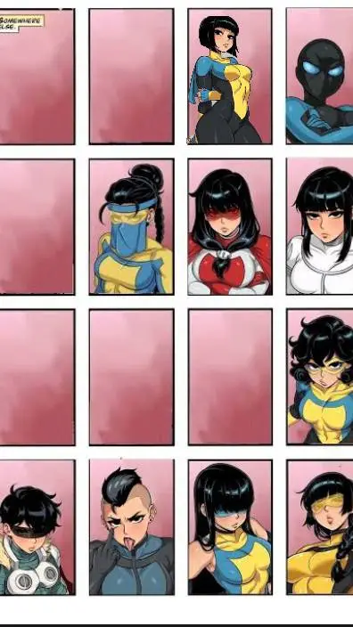 ai character: female variant  background