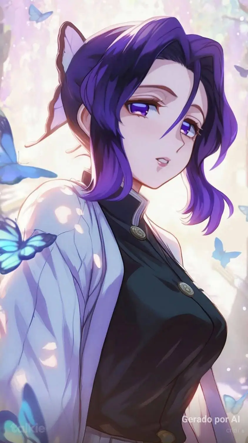 ai character: Shinobu kocho background