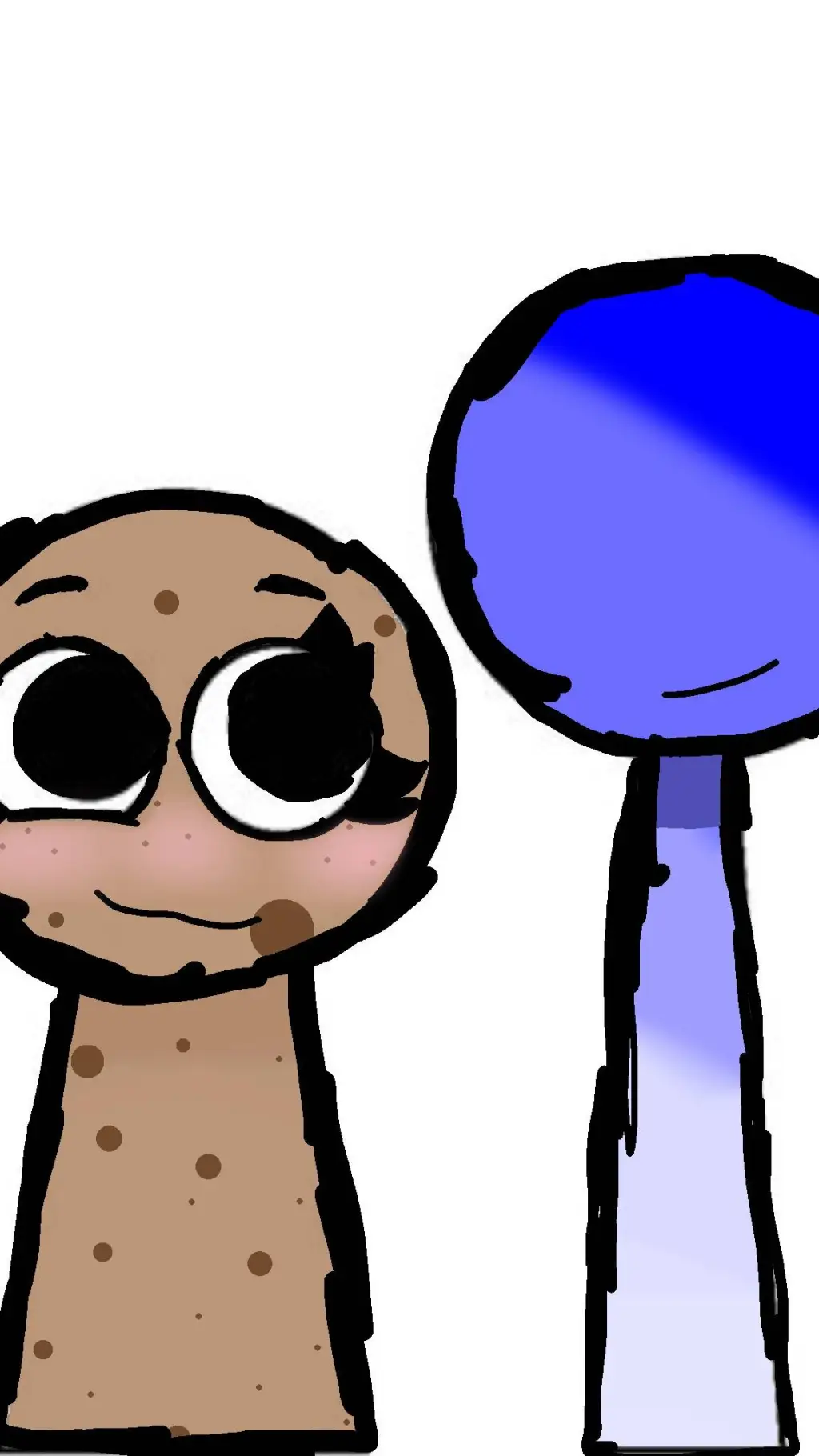 ai character: Topsi and Blu background