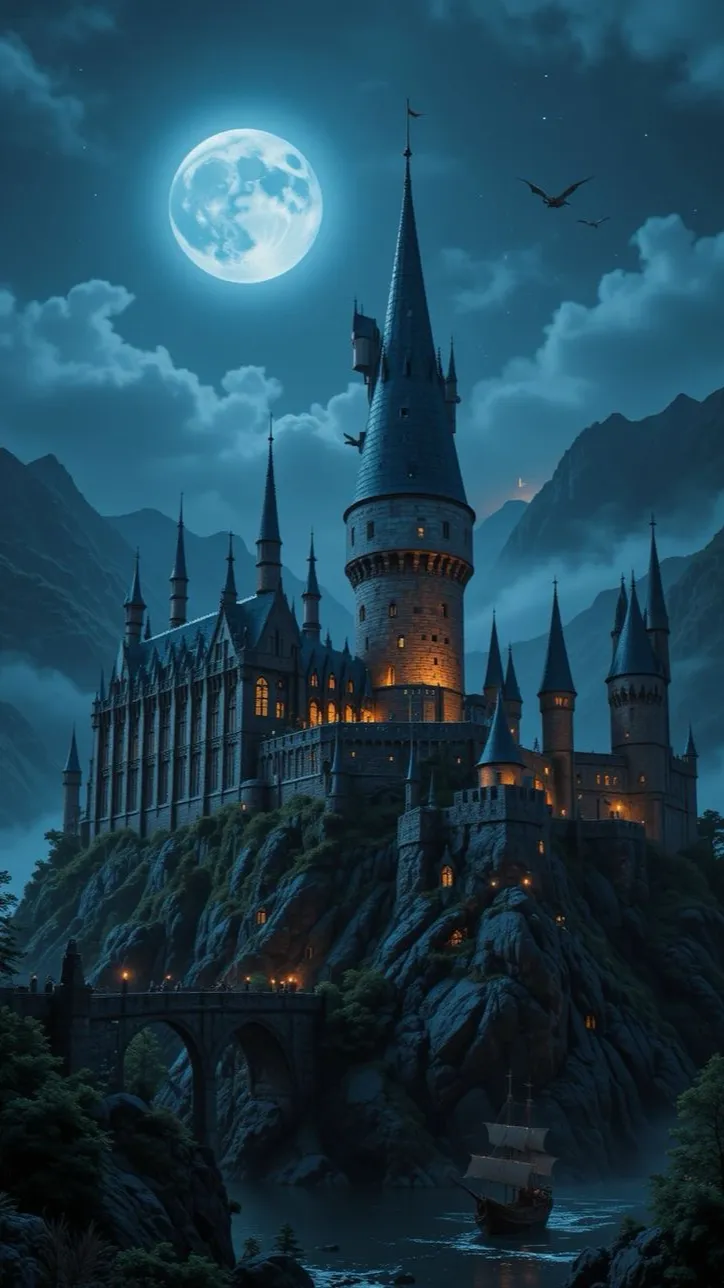 ai character: Hogwarts  background