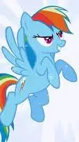 ai character: rainbow Dash background