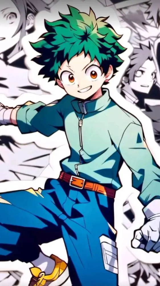 ai character: BakuDeku background