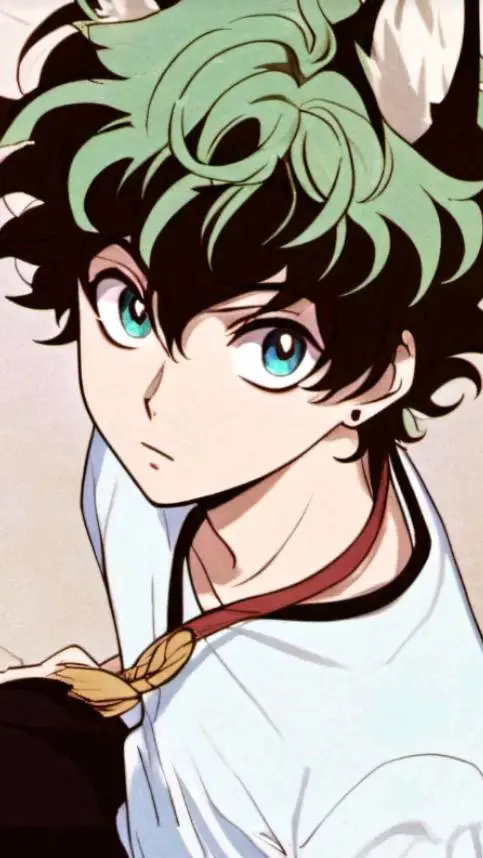 ai character: BakuDeku. background