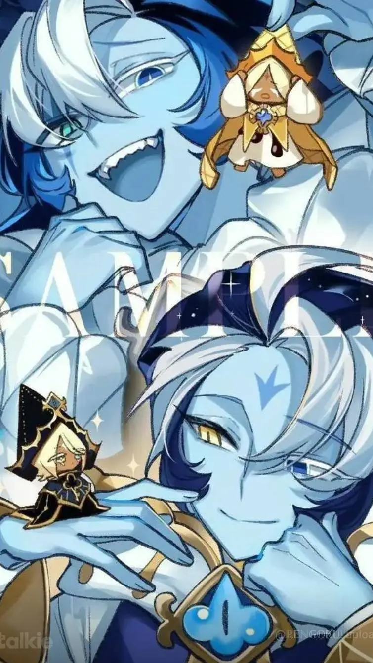 ai character: Shadow milk cookie background