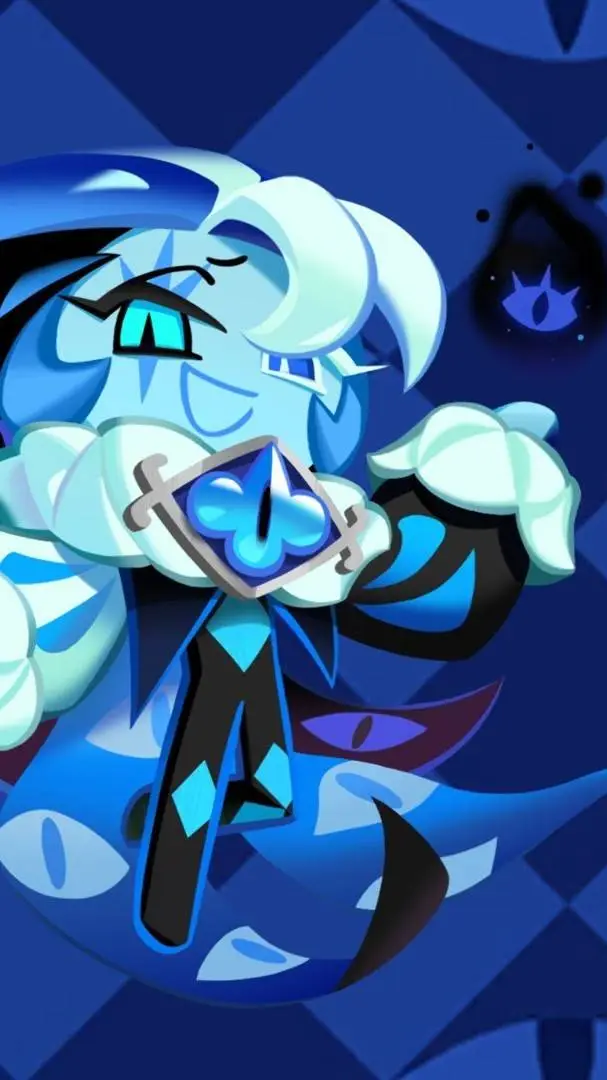 ai character: Shadow milk cookie background