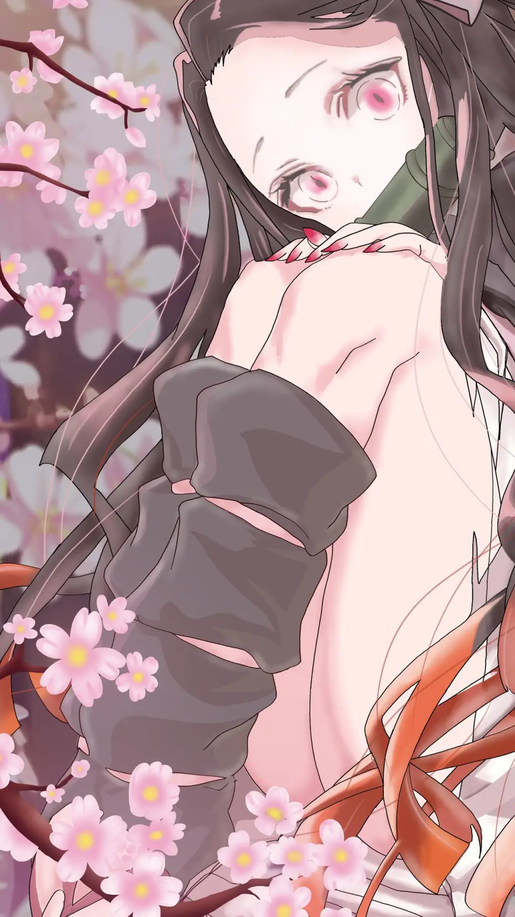 ai character: Nezuko Kamado background