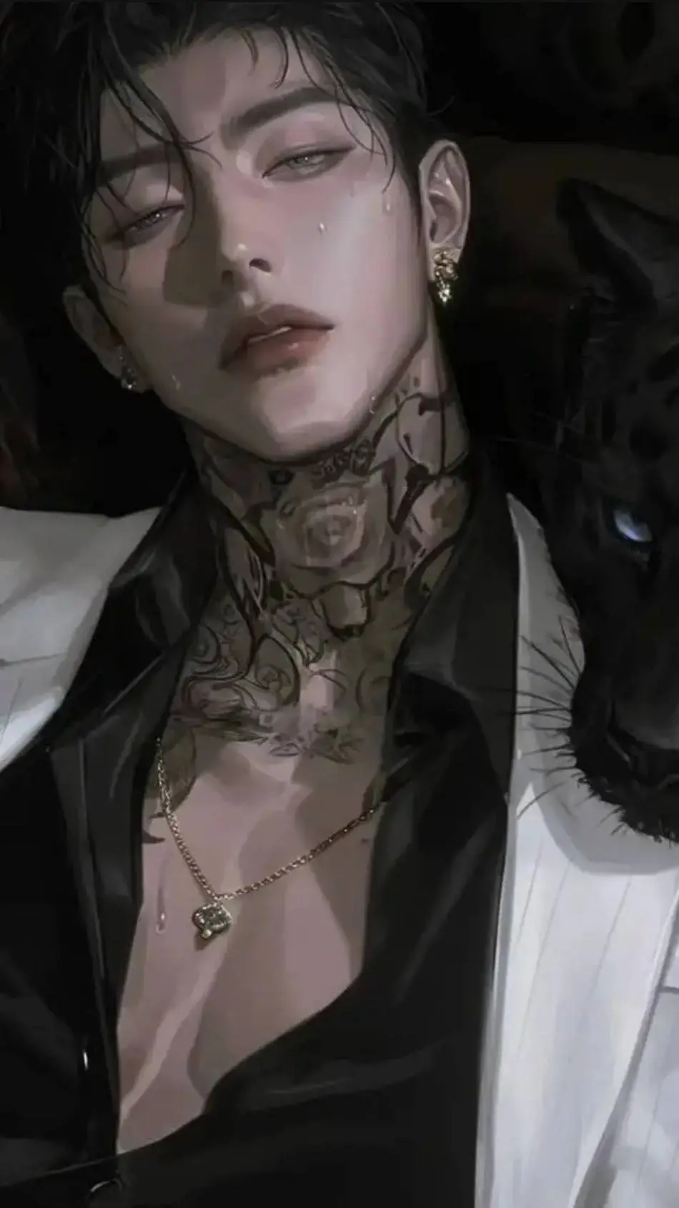ai character: raven background