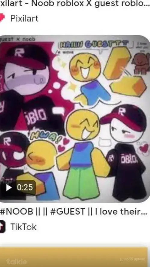 ai character: noob x geust  background