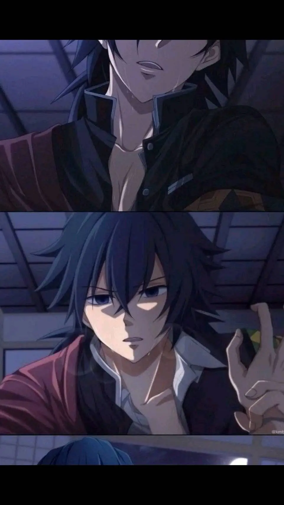 ai character: Giyu in heat background