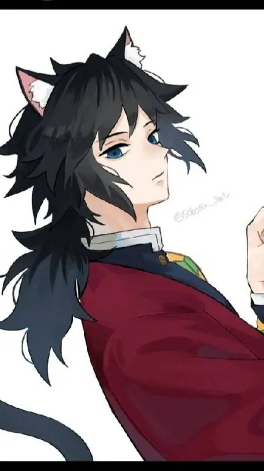 ai character: bf cat giyu  background