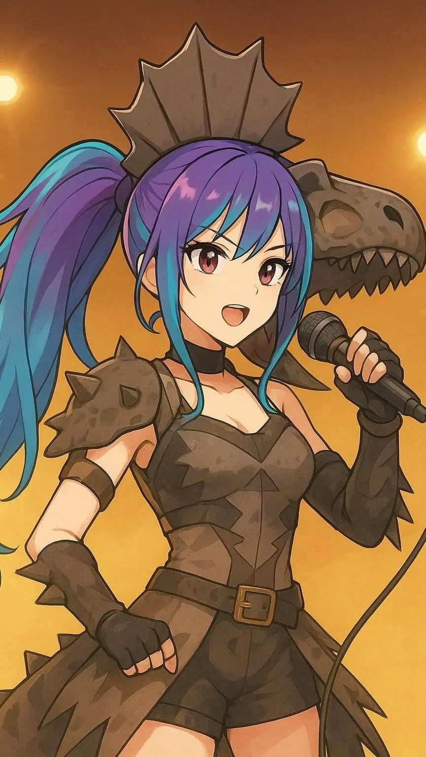 ai character: GEMINOSPINUS REX background