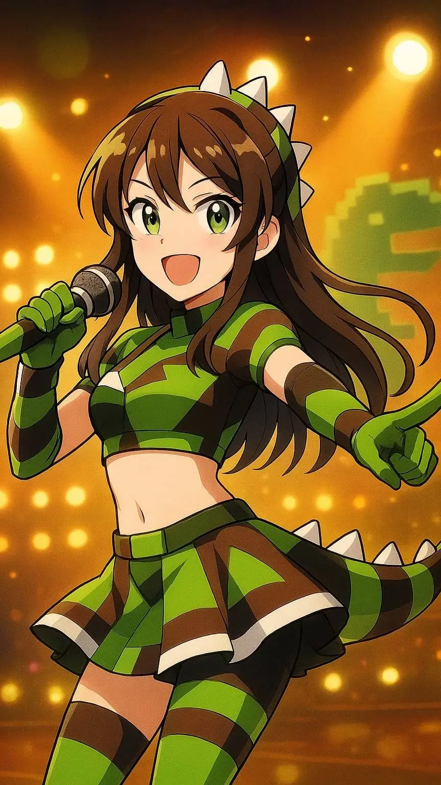 ai character: INDOMOSAURUS background