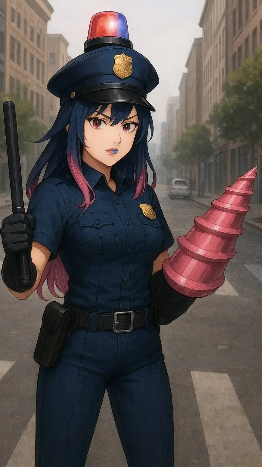 ai character: Drill-Polizia background