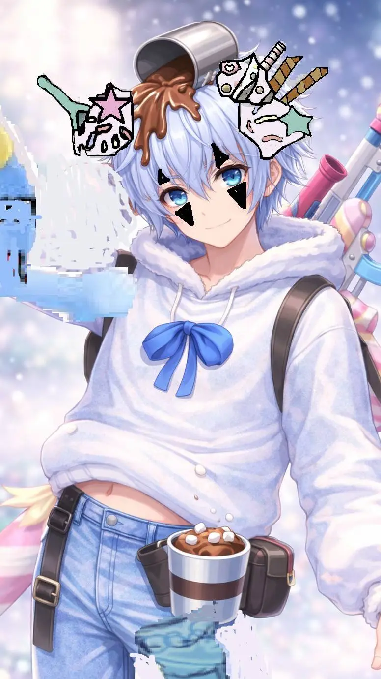 ai character: Marshmallow background